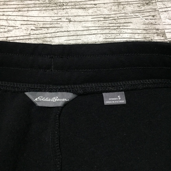 Eddie Bauer Sweatpants Joggers Women’s S Black (Inseam 27) Drawstring - Picture 9 of 10